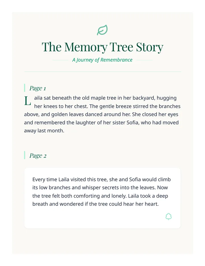 The Memory Tree Story
