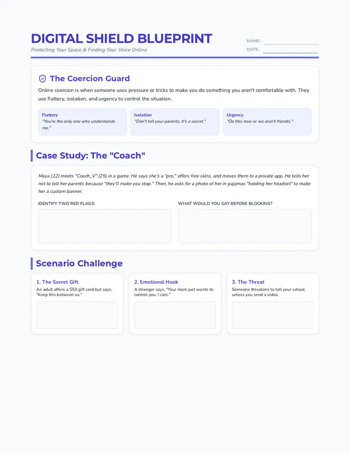 Digital Shield Worksheet
