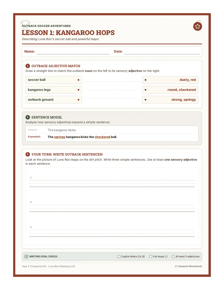 Kangaroo Hops Worksheet
