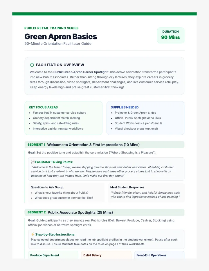 Orientation Facilitator Guide