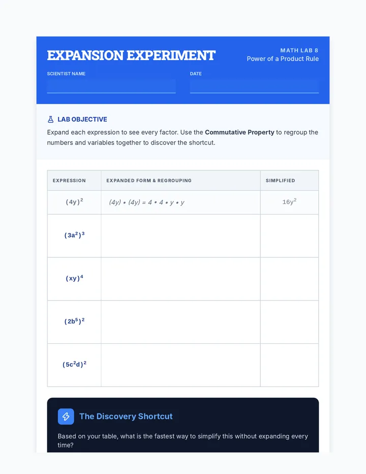 Expansion Experiment Worksheet