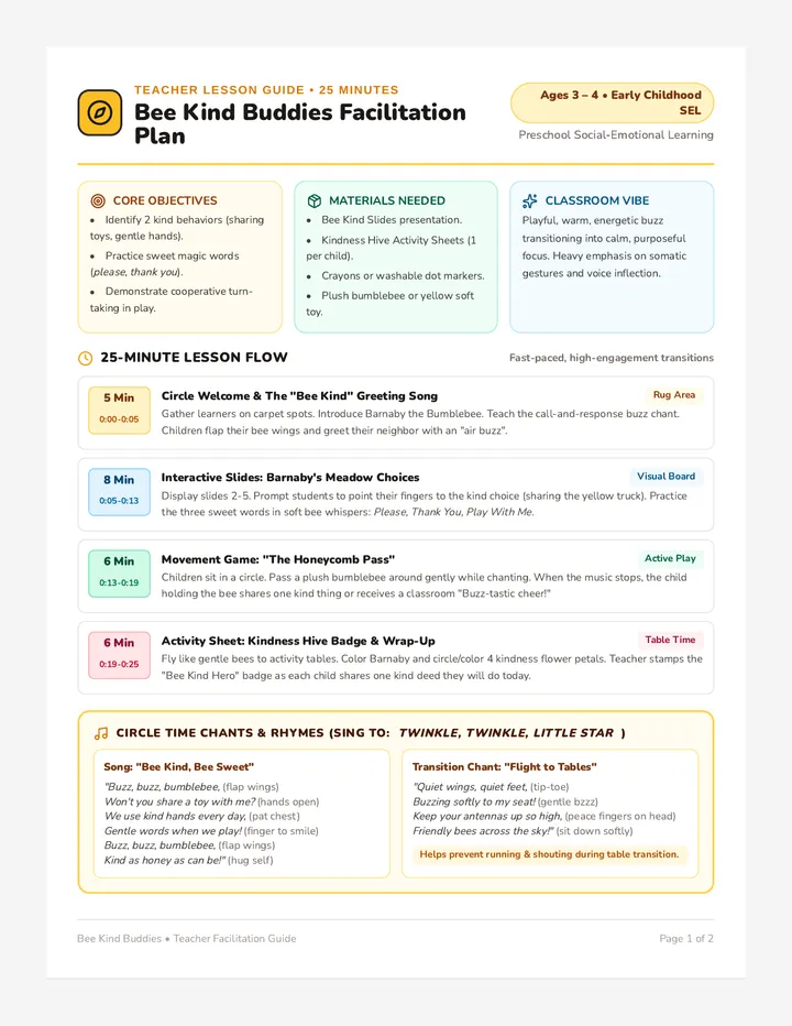 Bee Kind Teacher Guide
