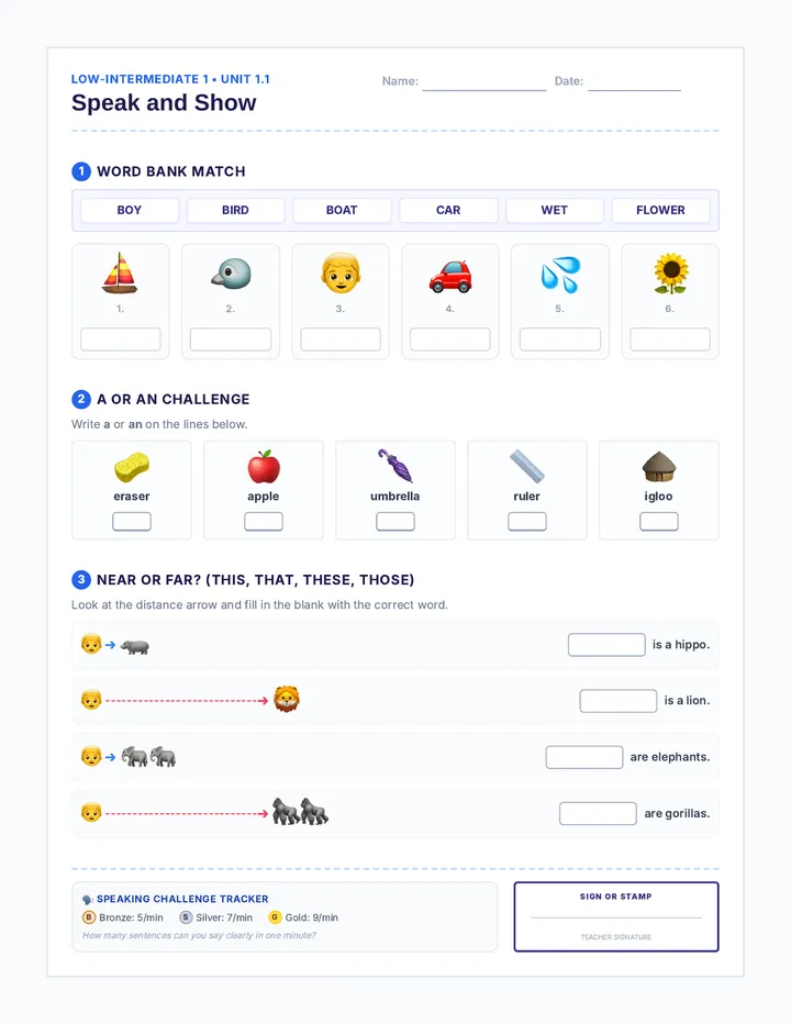 Day 1 Vocabulary Explorer