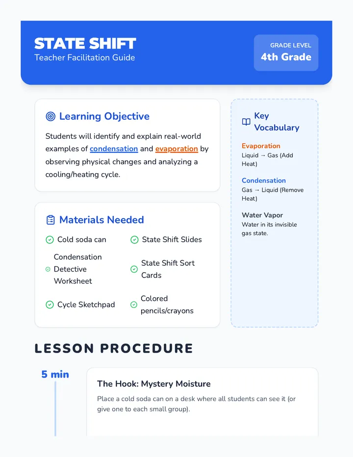 State Shift Teacher Guide