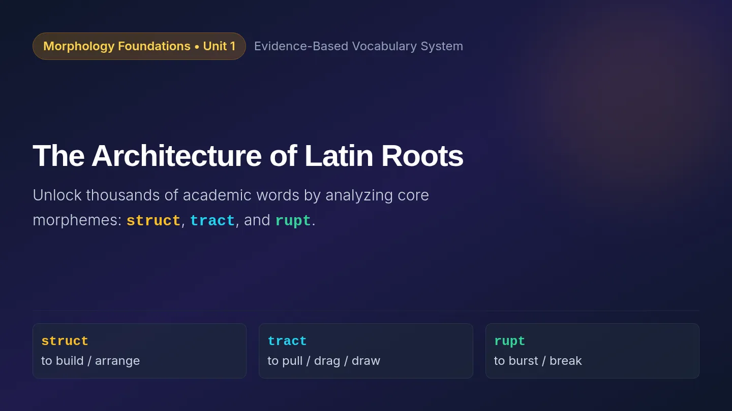 Latin Roots Slide Deck
