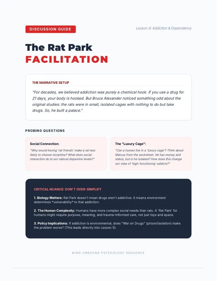 Addiction Discussion Guide