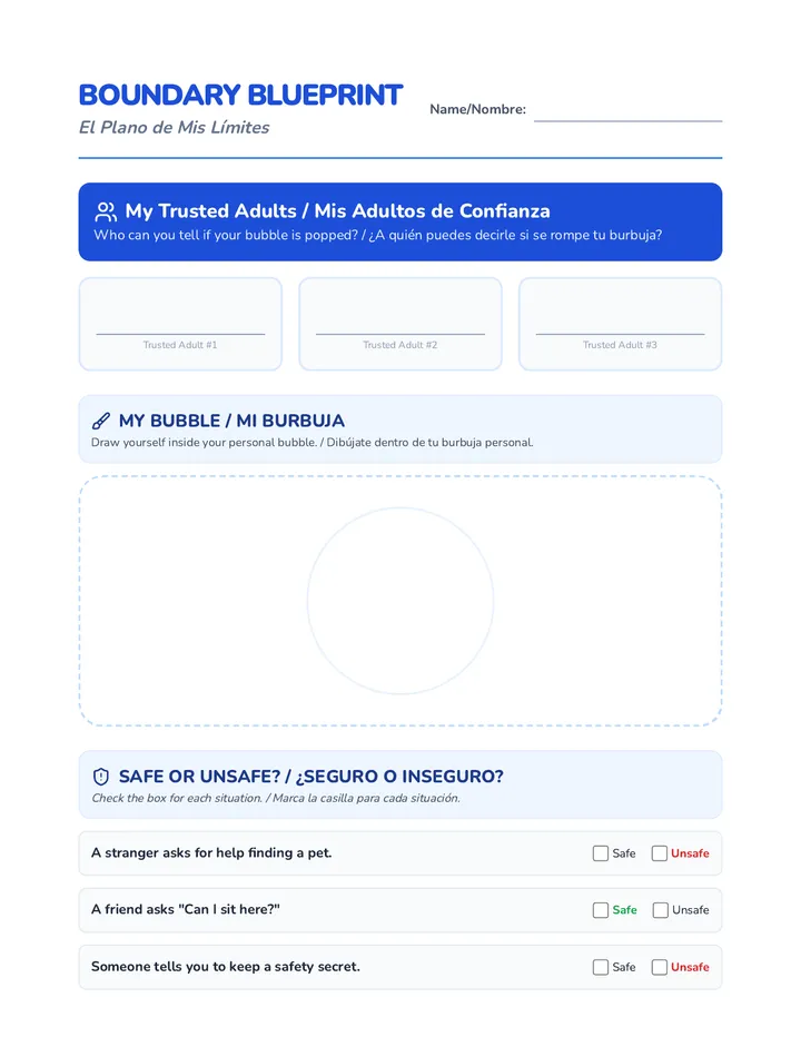 Boundary Blueprint Worksheet