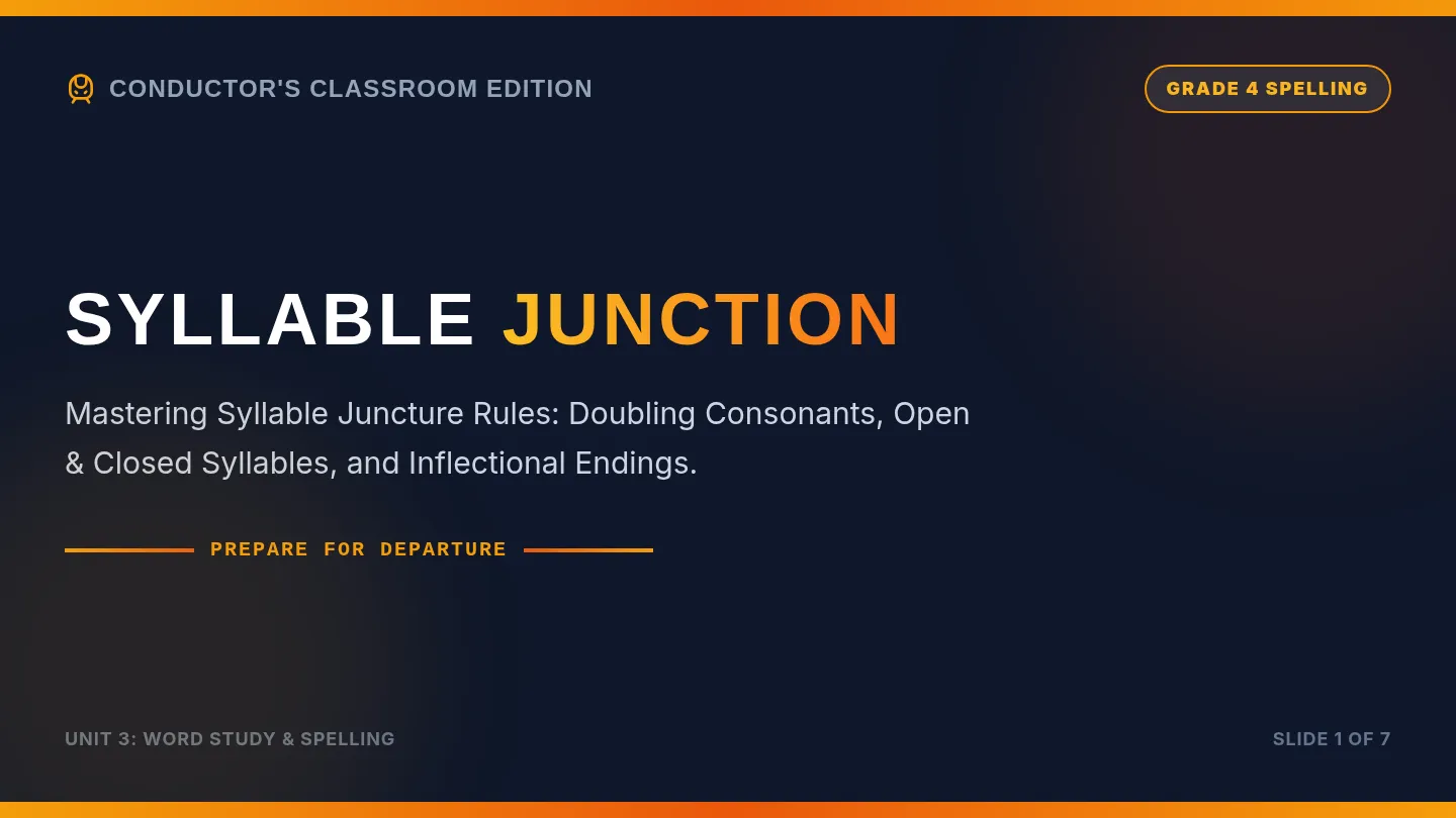 Syllable Junction Slides