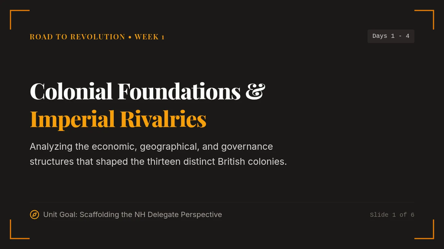 Colonial Foundations Slides
