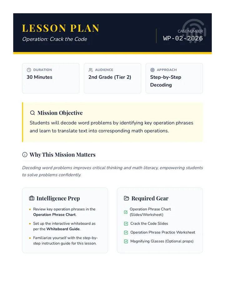 Crack the Code Word Problems • Lesson • Lenny.com
