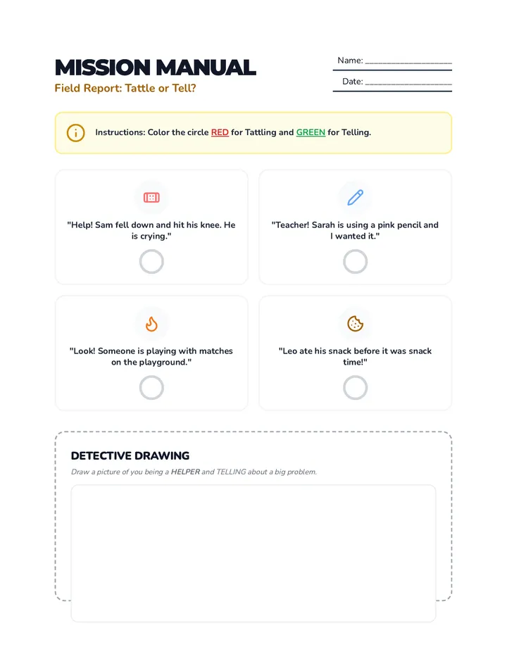 Mission Manual Worksheet