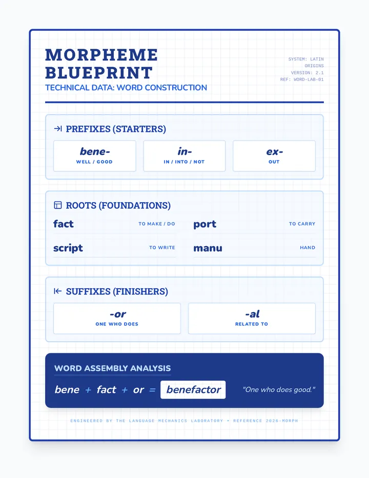 Morpheme Blueprint Anchor Chart Awareness