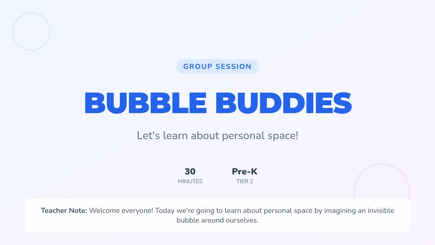 Bubble Buddies Slides