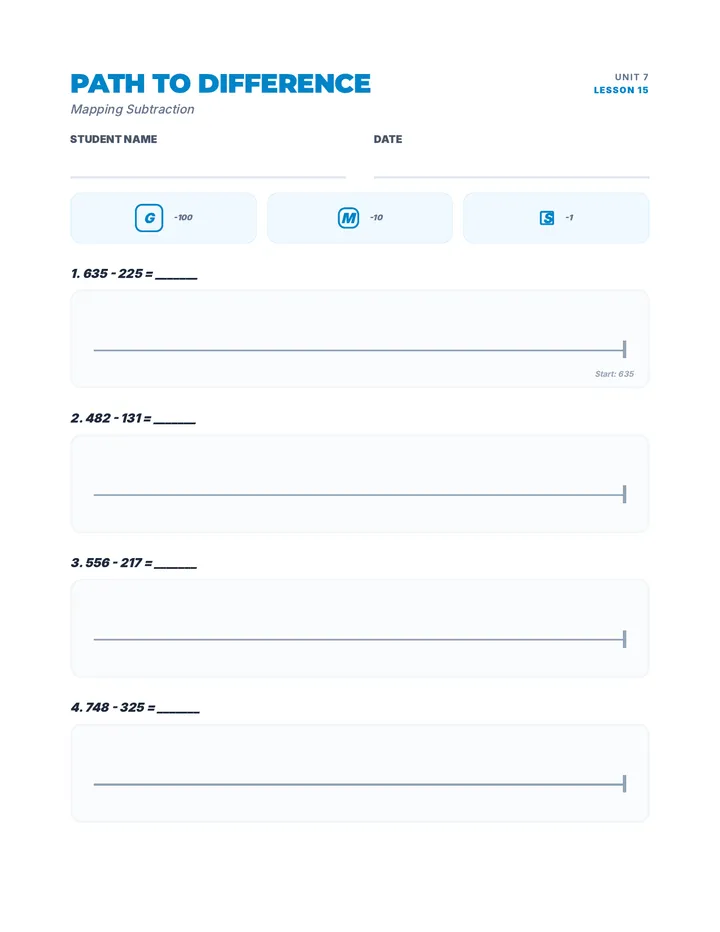 Path to Difference Worksheet
