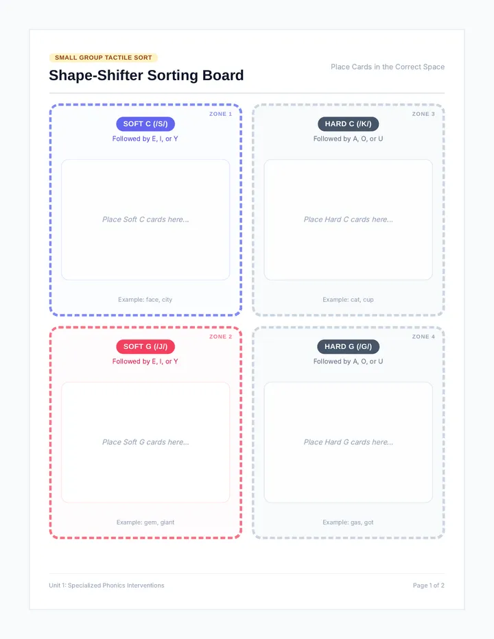Shape Shifter Sorting Cards