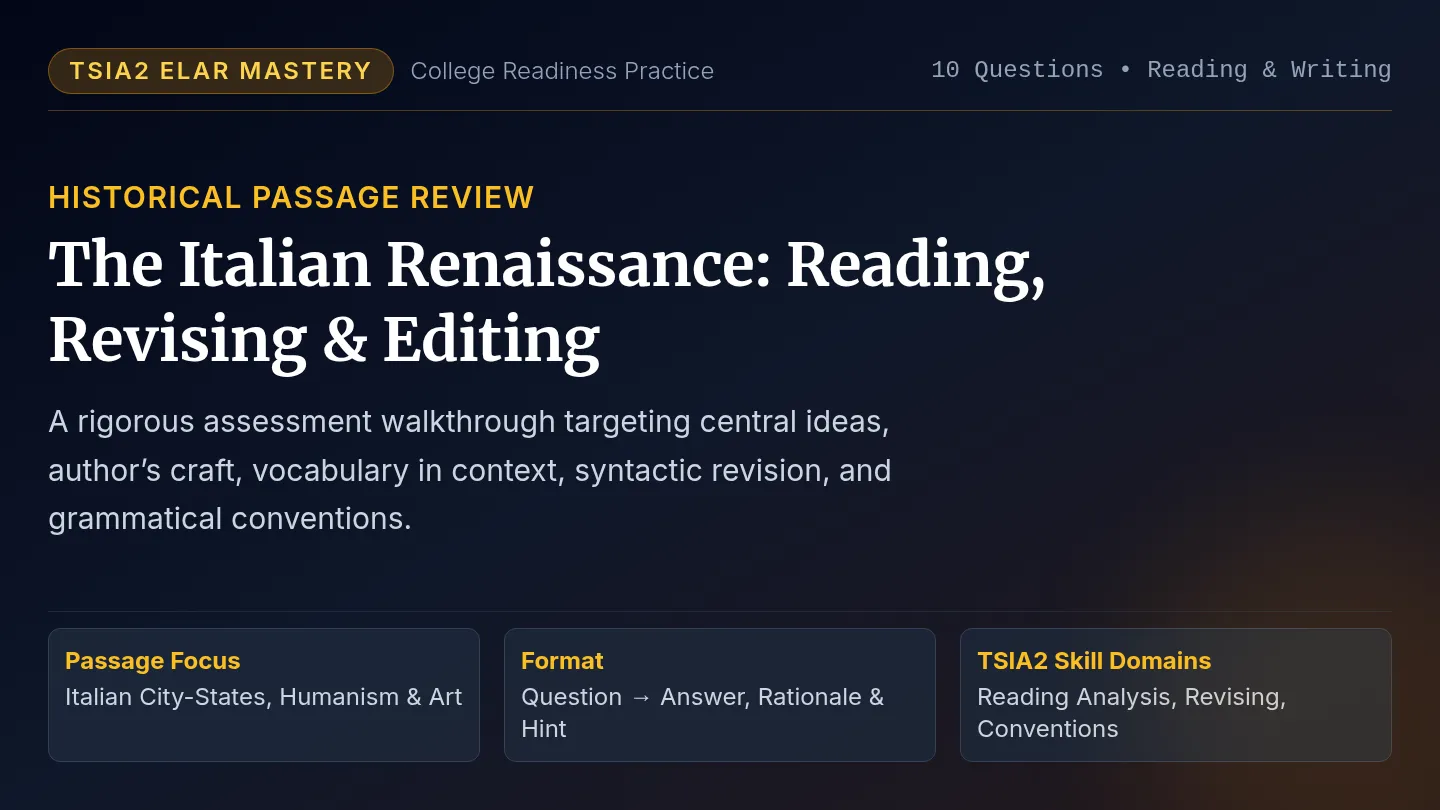 Renaissance TSIA2 Slides