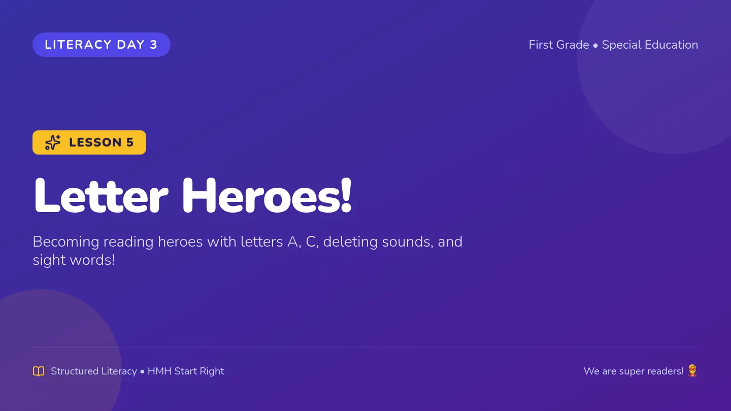 Letter Heroes Slides