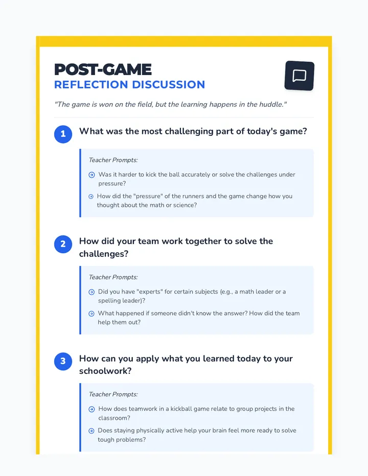 Reflection Discussion Guide