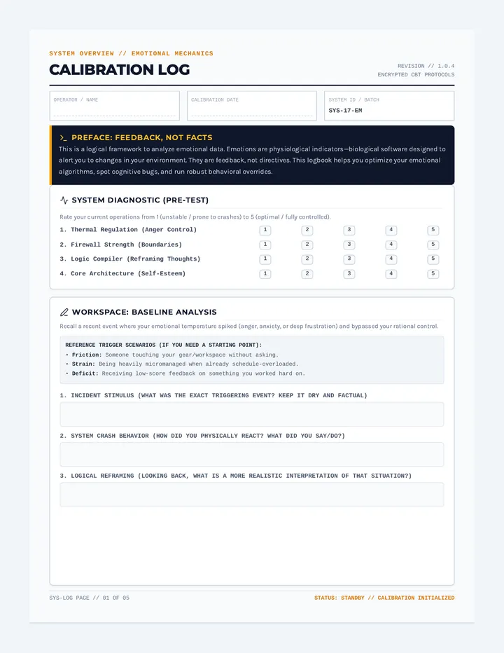 Calibration Log Workbook