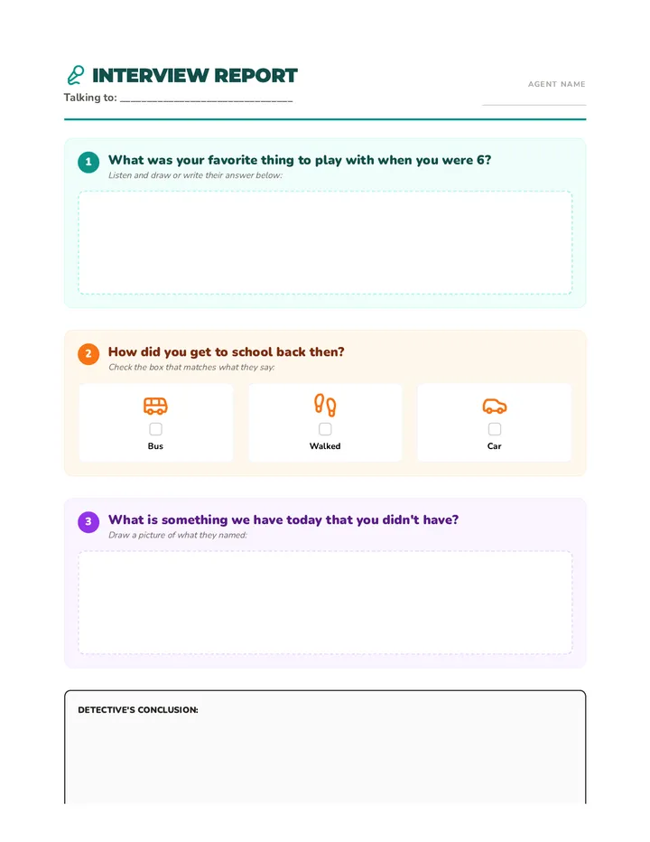 Interview Report Worksheet