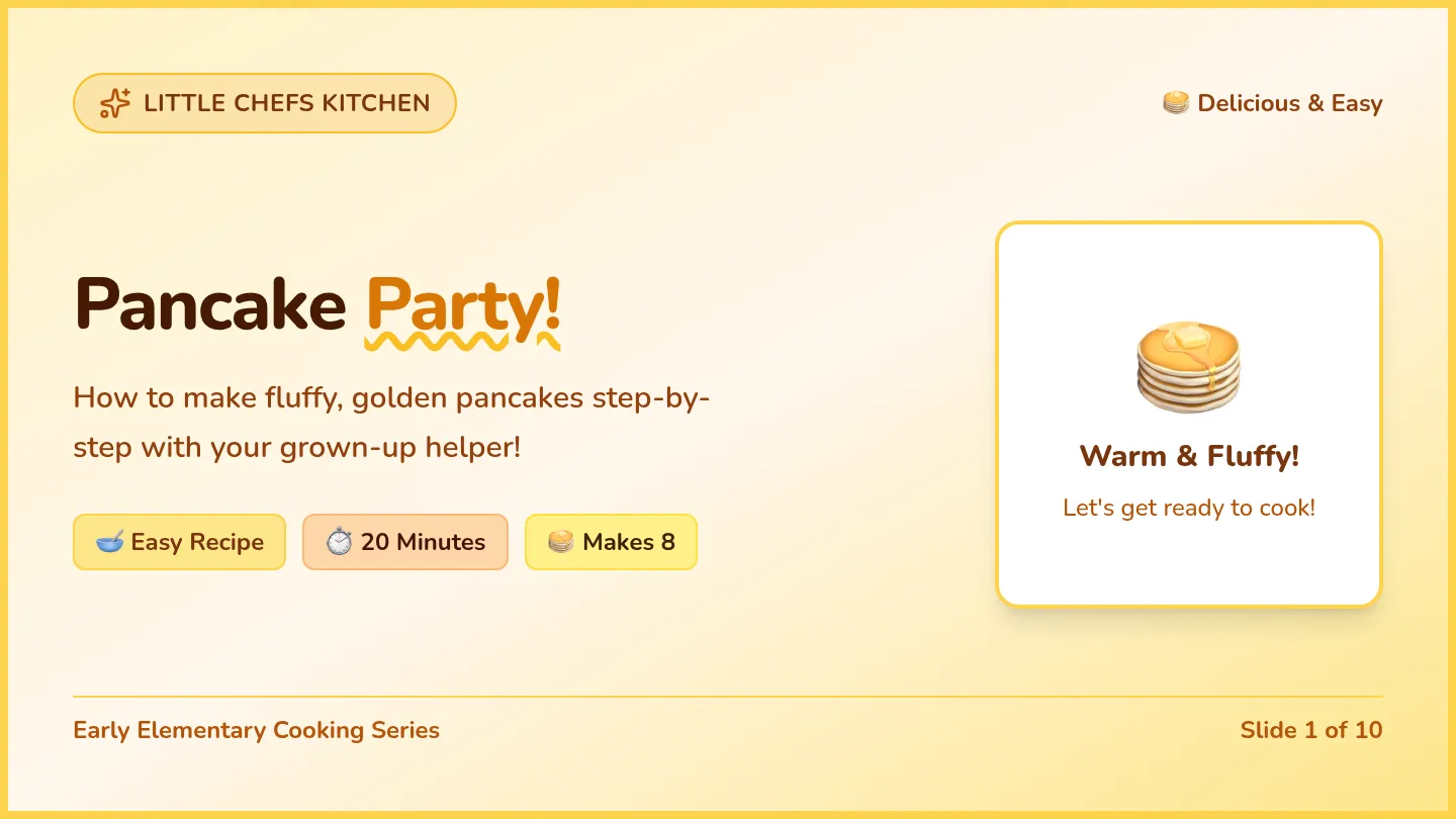 Pancake Party Slides