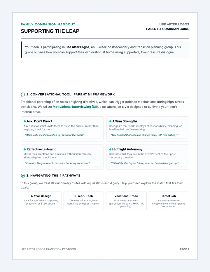 Parent Transition Handout