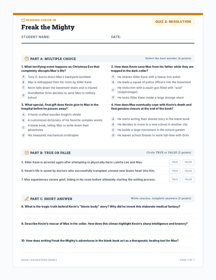 Freak Resolution Quiz