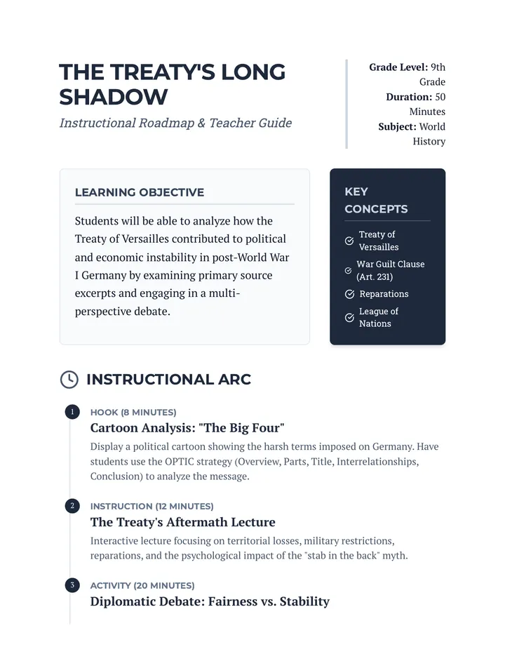 Long Shadow Lesson Plan