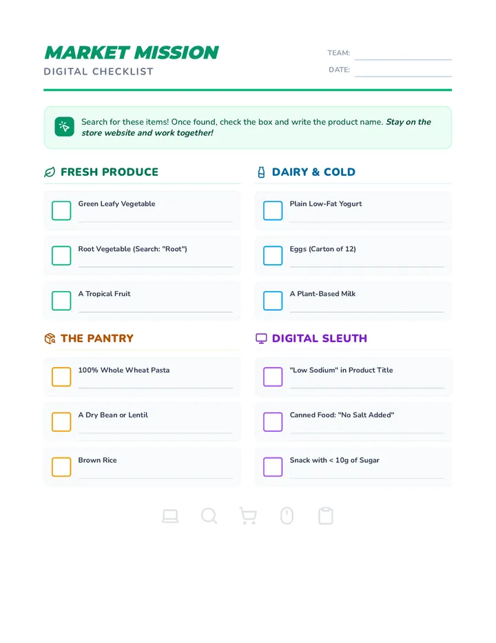 Market Mission Checklist