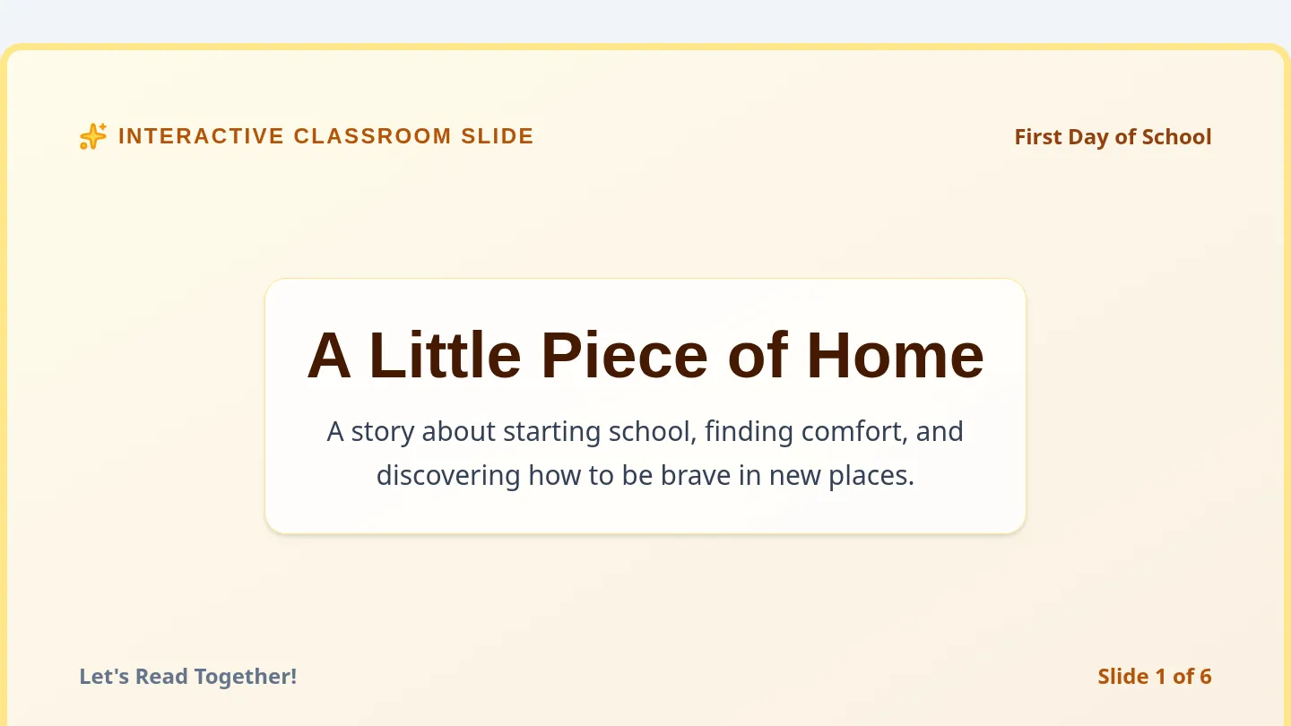 Feelings Classroom Slides