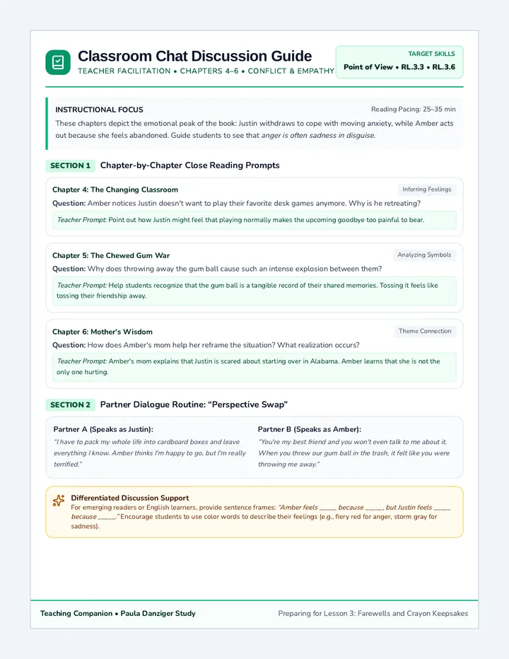 Classroom Chat Discussion Guide