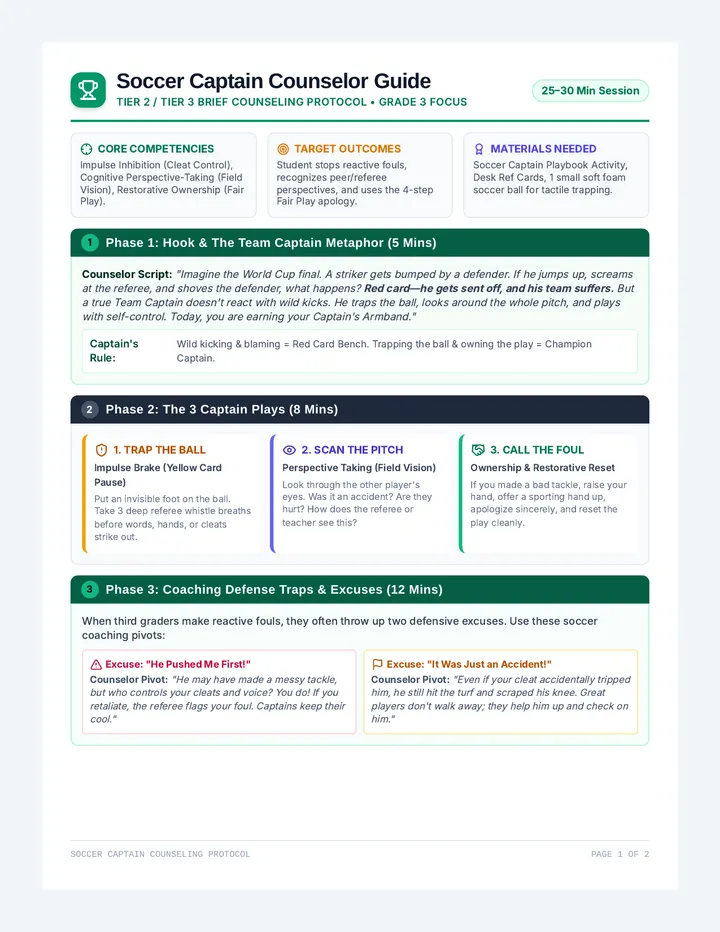 Soccer Captain Counselor Guide