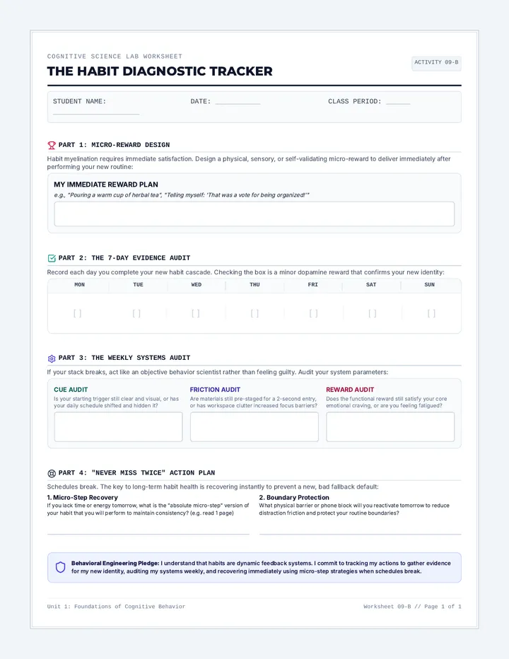 The Habit Loop Diagnostic Tracker