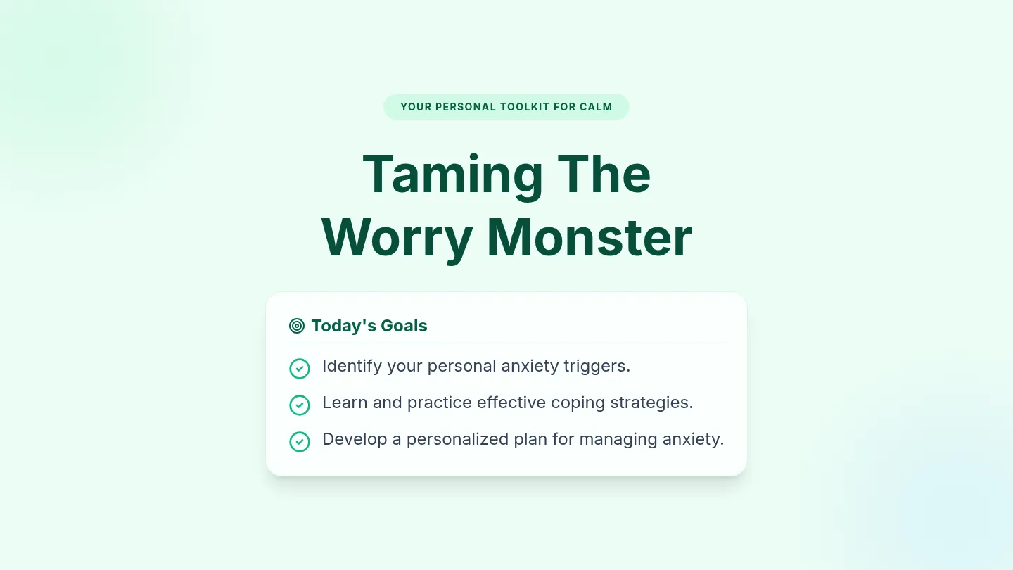 Worry Monster Slides