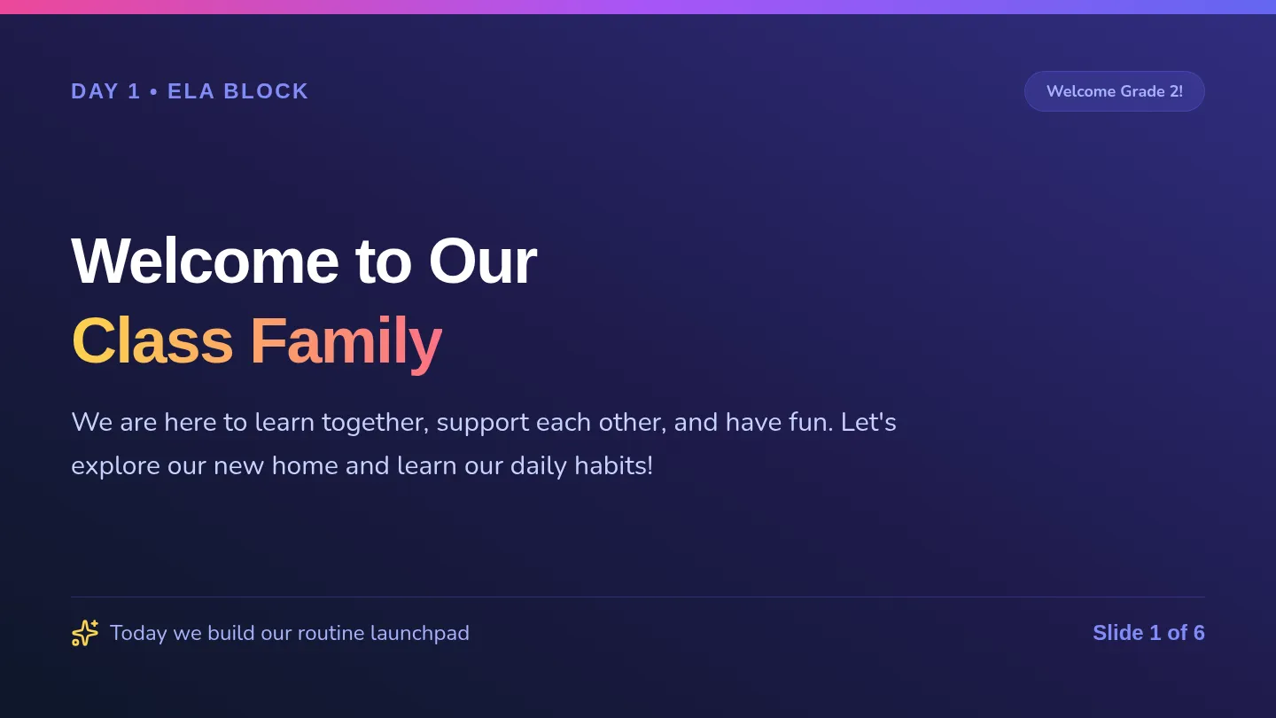 Class Family Slides