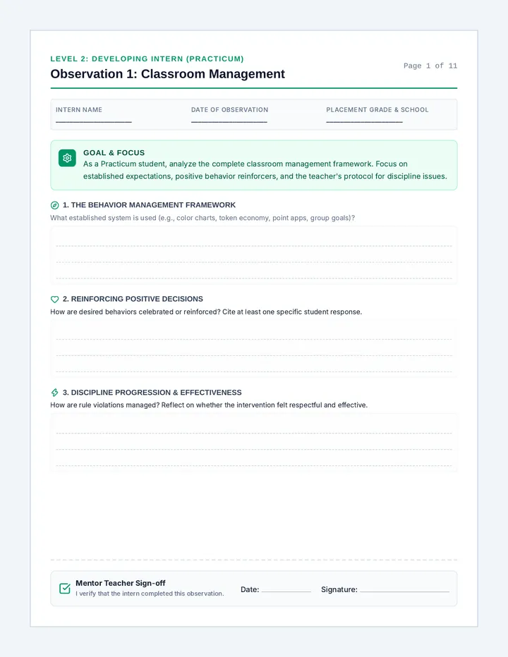 Level 2 Practicum Workbook