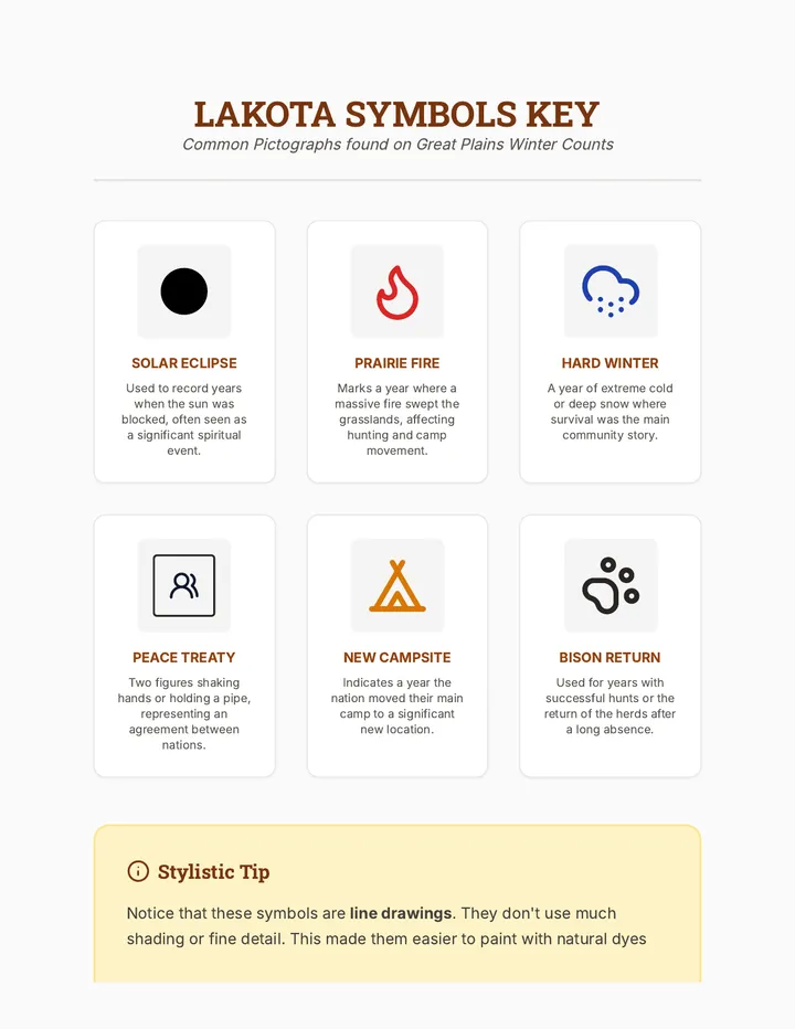 Lakota Symbols Key