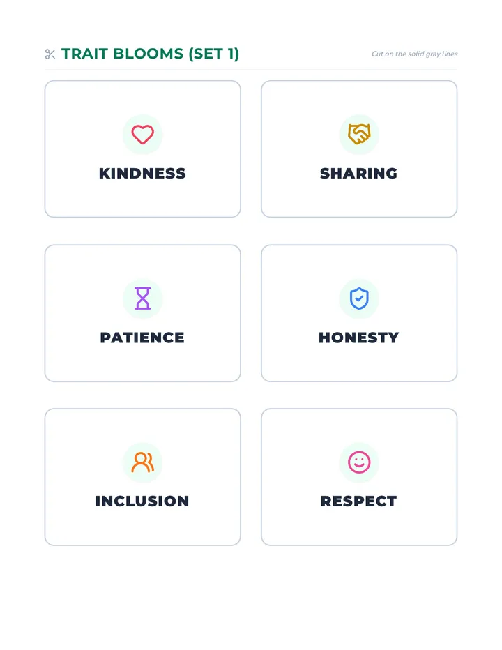 Friendship Blooms Matching Cards