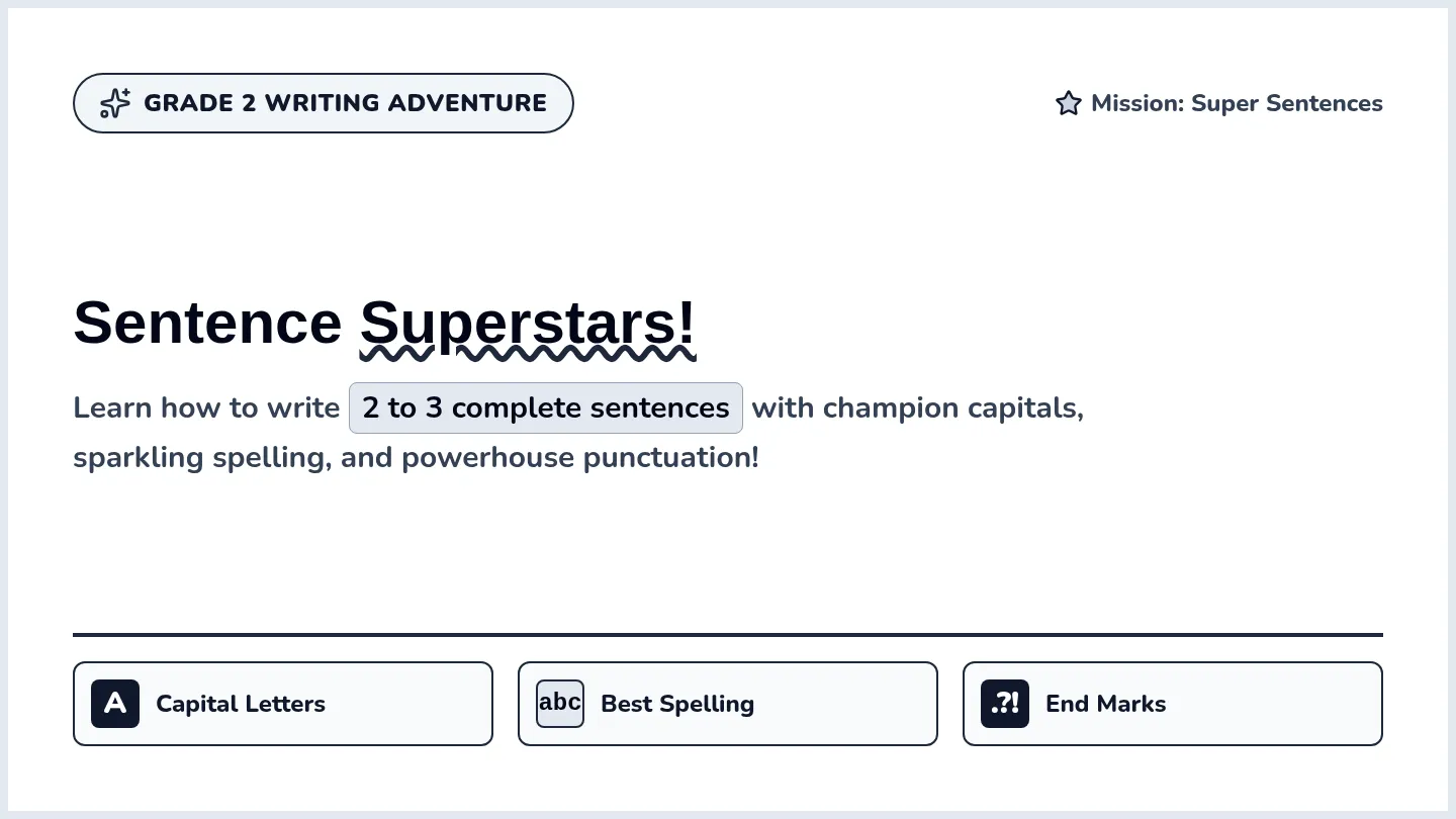 Sentence Superstars Slides