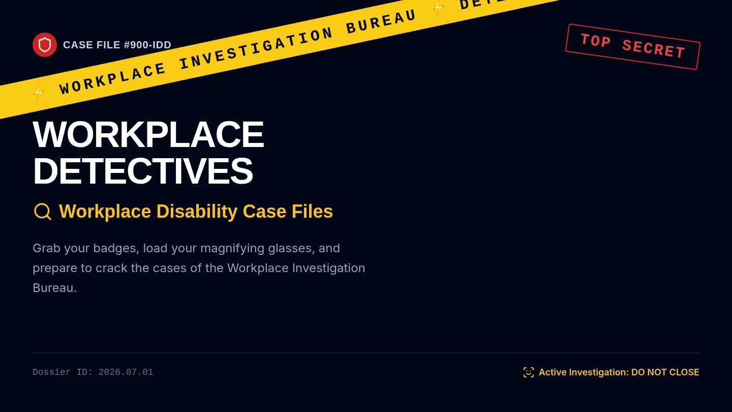 Detective Briefing Slides