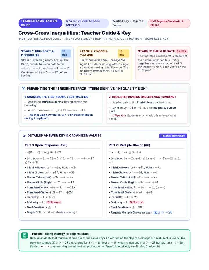 Cross Cross Teacher Guide