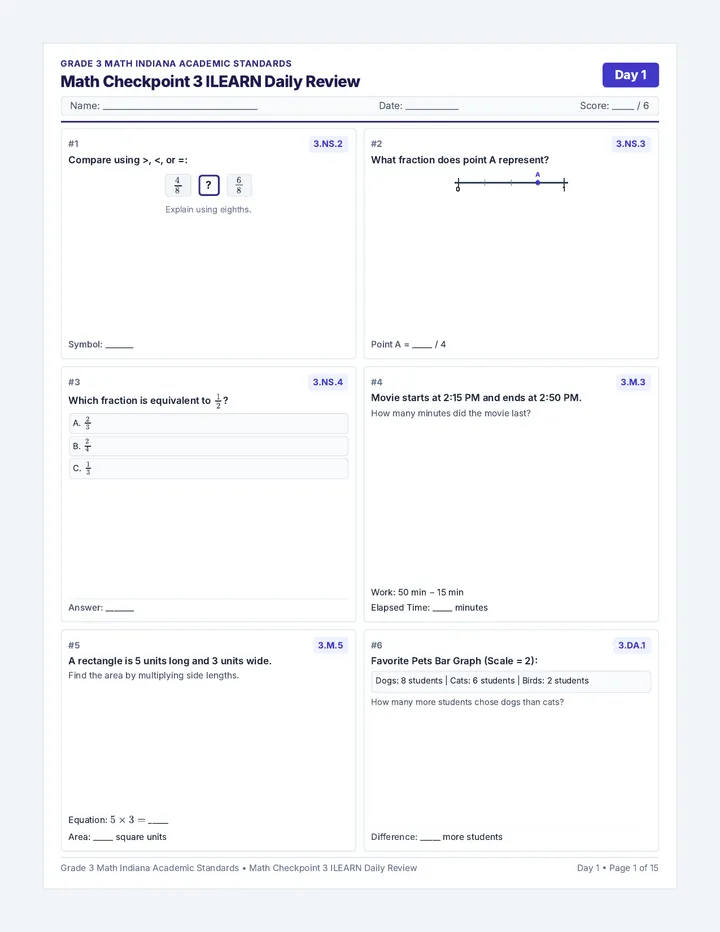 Checkpoint 3 Review Booklet