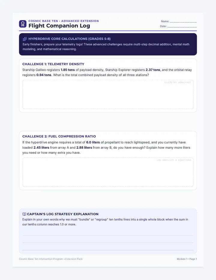 Week 1 Extension Challenge Packet