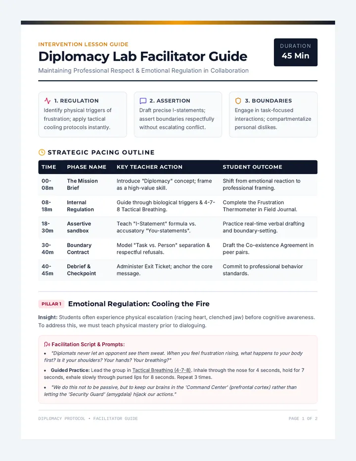 Diplomacy Lab Facilitator Guide
