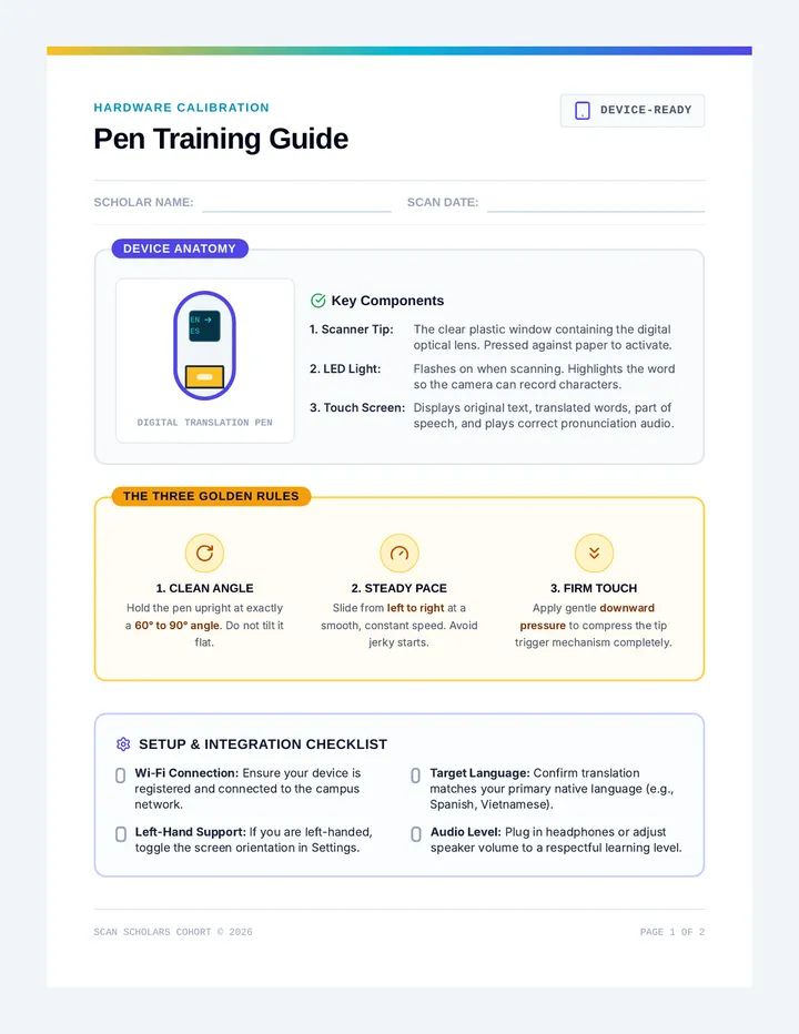 Pen Training Guide