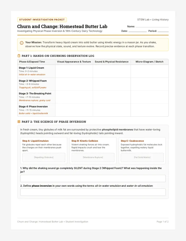 Churn and Change Student Activity