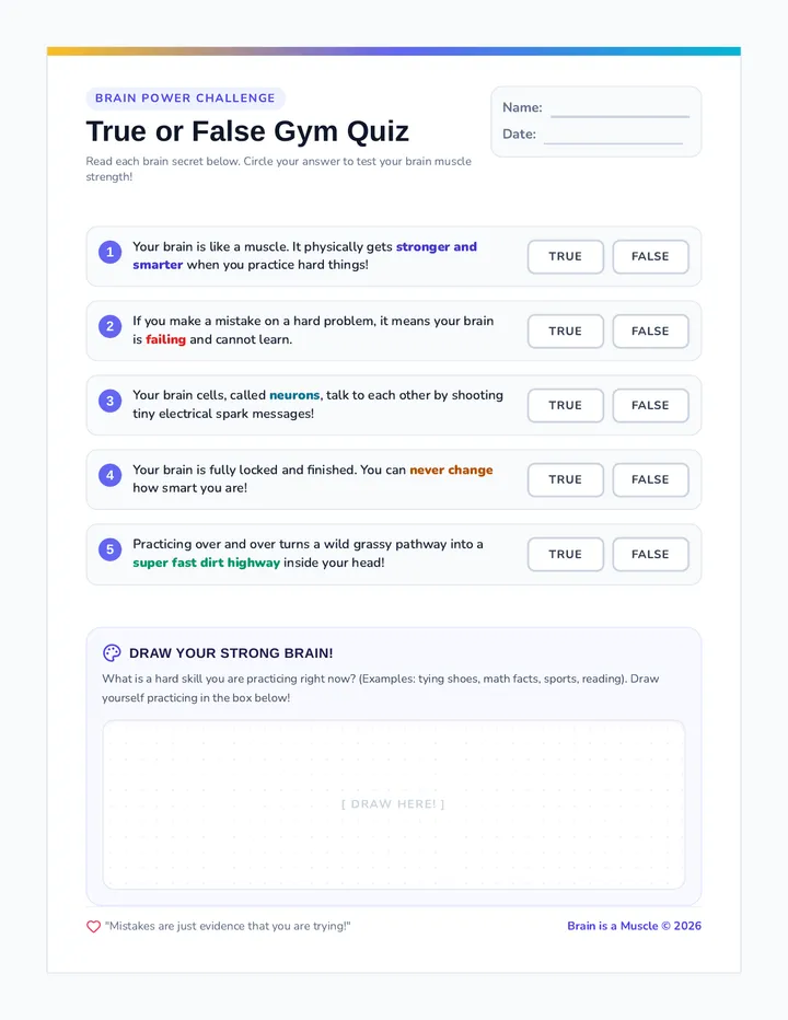 Brain True False Quiz