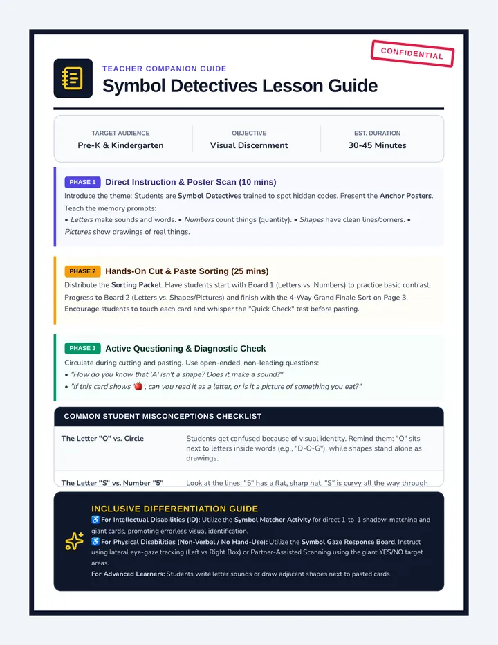 Symbol Detectives Teacher Guide page 1