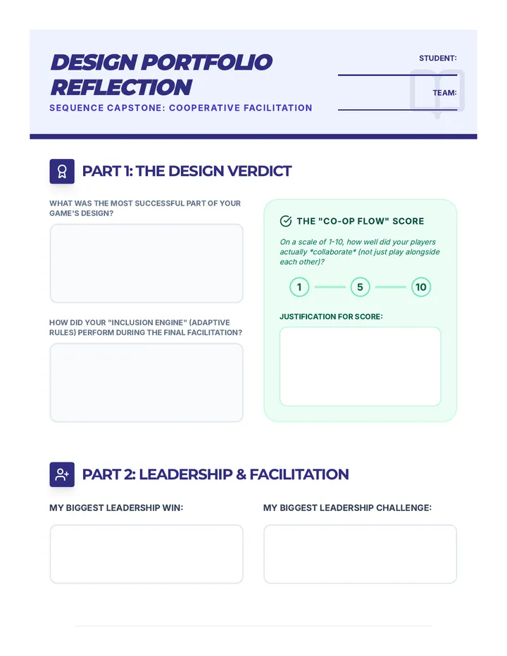 Design Portfolio Reflection Worksheet