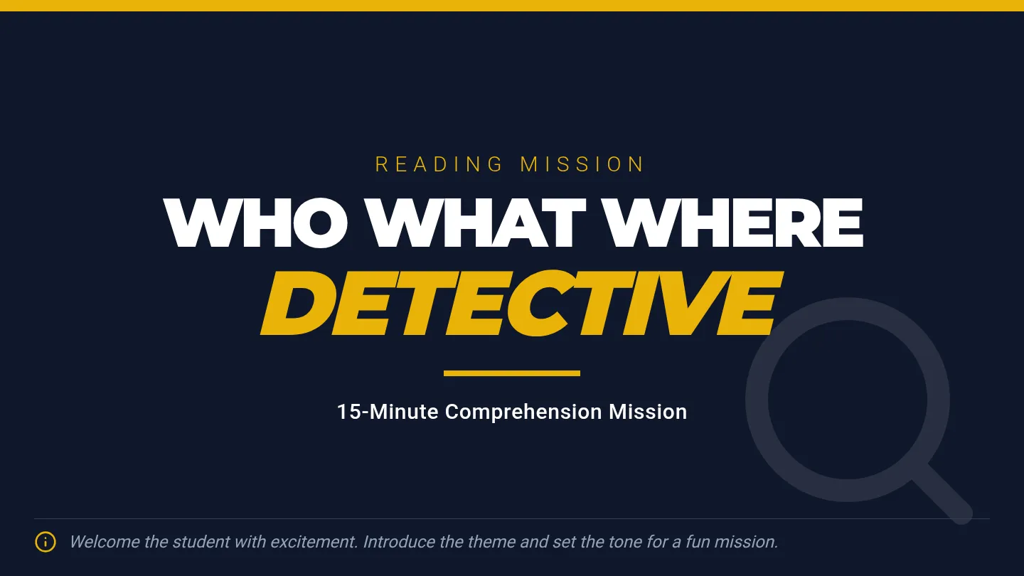 Detective Slide Deck